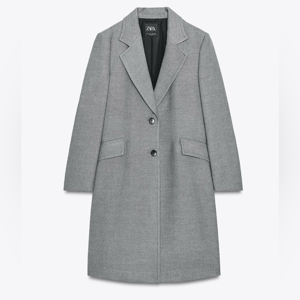 Zara Women's Classic Gray Trench Coat